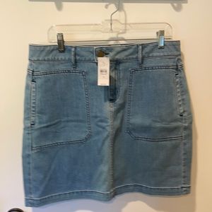 LOFT Denim Skirt size 12, never been worn